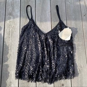 ⭐️3/$12⭐️ Black Sequin Top